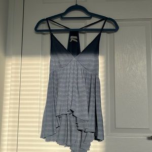 Urban Outfitters blue flowy tank